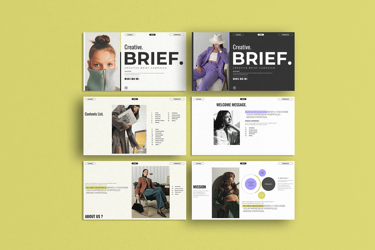 Creative Brief Presentation Template, a Presentation Template by Creative-Work (Photo 3 of 6)
