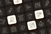 Barber Icon Art Set, an Outline Icon by Prosymbols (Thumbnail 6 of 7)