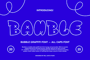 Bamble Bubble Graffiti Font