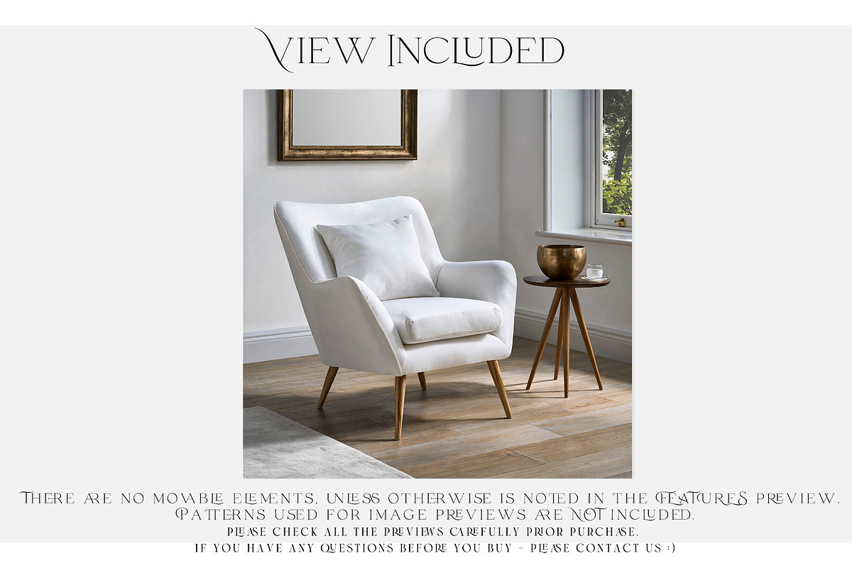 Armchair Upholstery Mockup, a Household Mockup by mock-ups (Photo 3 of 13)