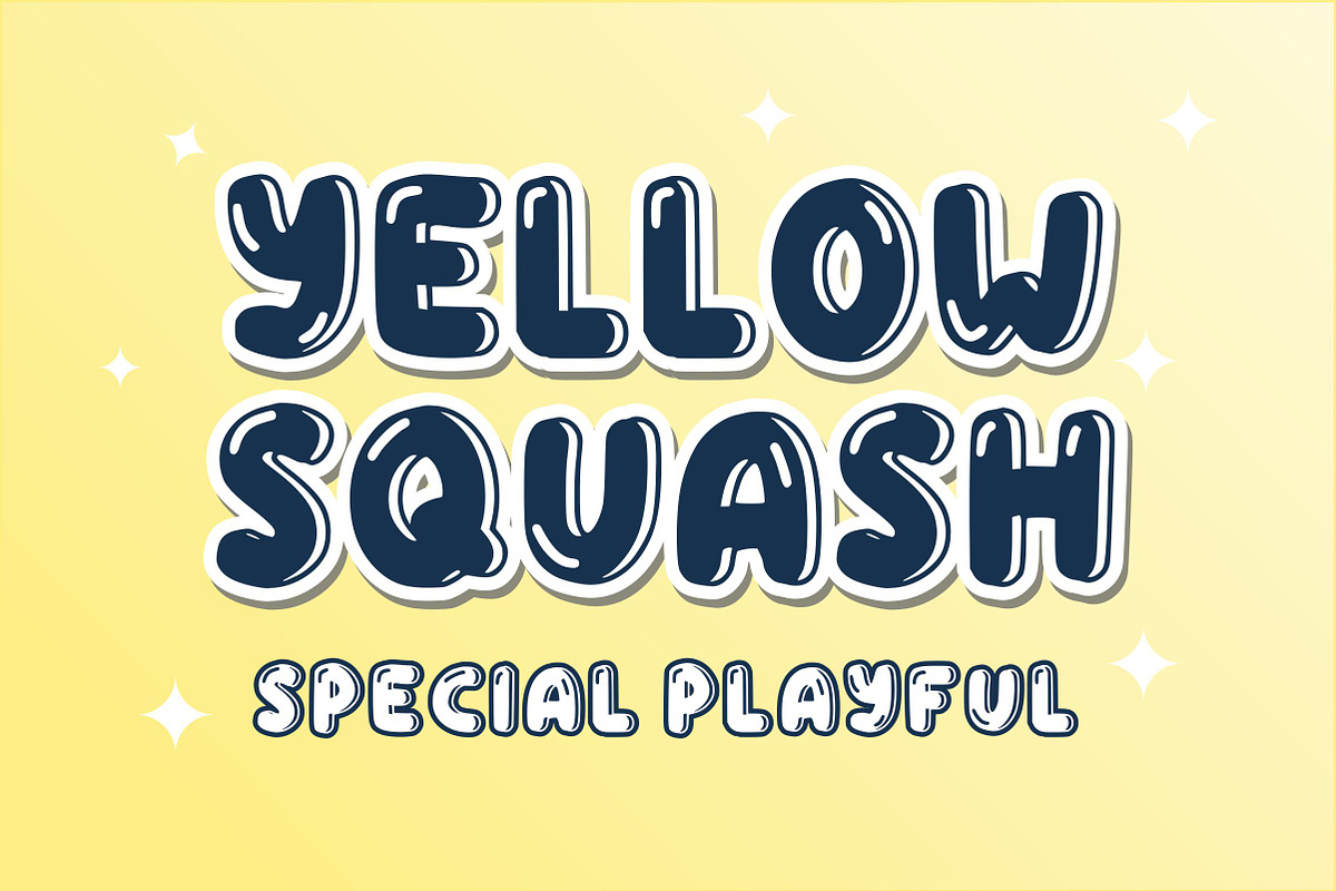Yellow Squash, a Font by Limited.studio (Photo 1 of 6)