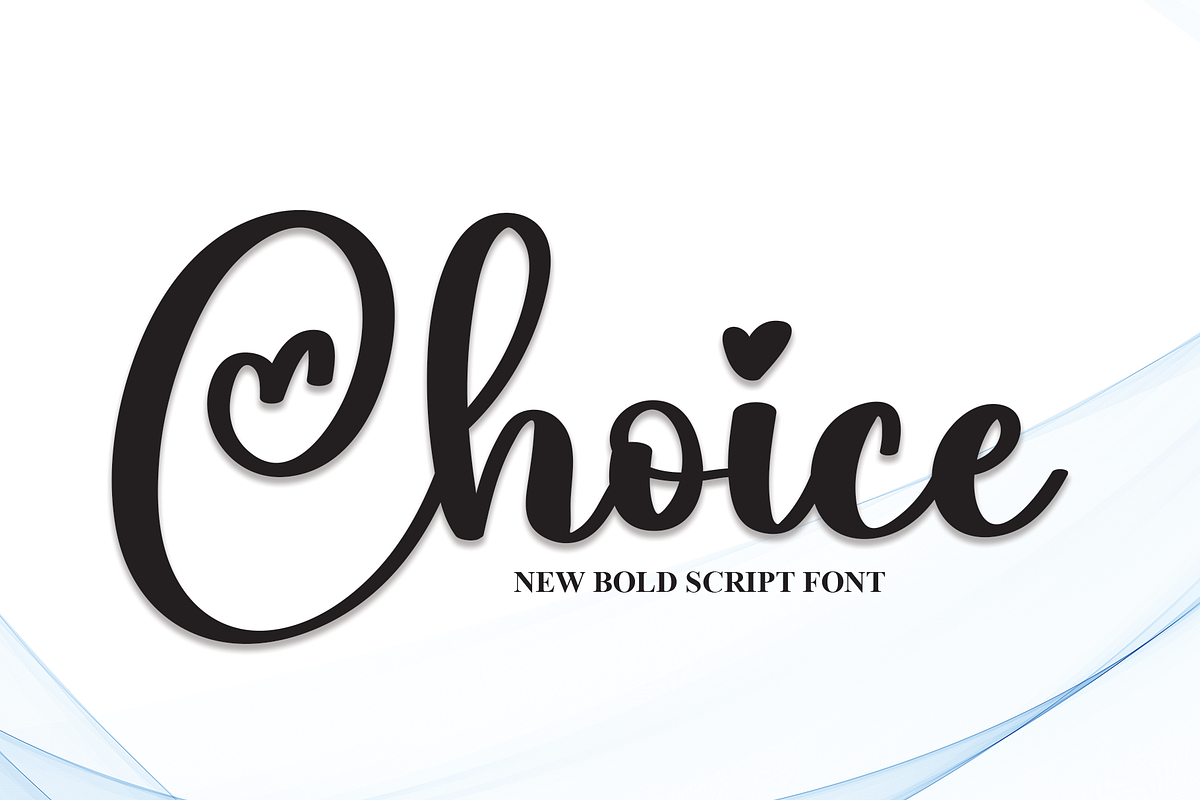 Choice | Script Font, a Script Font by Scratchones (Photo 1 of 8)