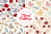 Floral patterns set, a Pattern Graphic by Dreaming_Lucy (Thumbnail 1 of 4)