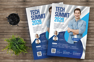 Tech Summit Flyer Template, a Flyer Template by Boostock