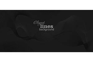 Black abstract background with, an Illustration by Nenahliadava Design