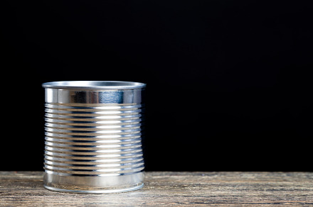 old metal can, a Photo by MyPhotos