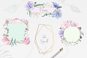 Chic Watercolor Floral Collection, an Illustration by ColorfulNest (Thumbnail 4 of 13)