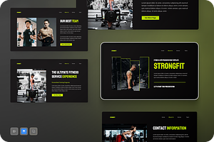 Strongfit Fitness & Gym Keynote, a Presentation Template by Annora Studio