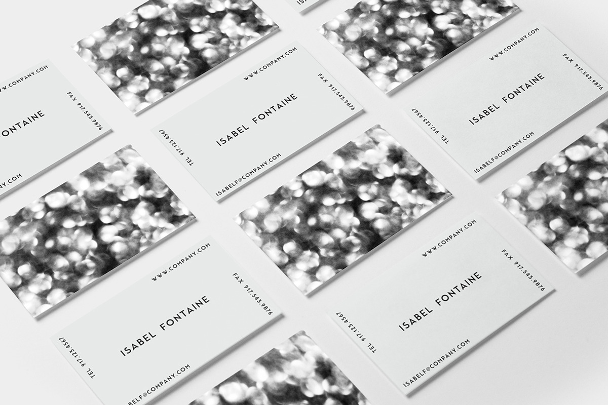 Bokeh Noir Business Card, a Business Card Template by Viaduc (Photo 2 of 3)