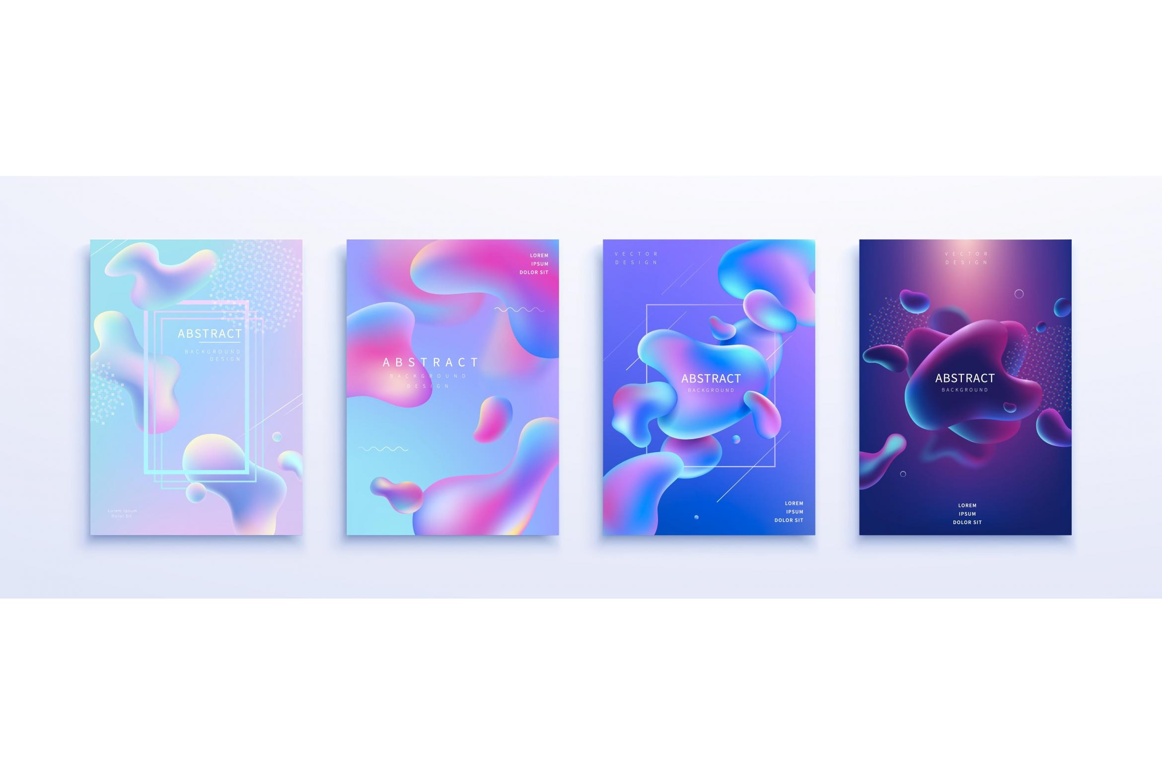 Futuristic fluid cover template | Brochure Templates ~ Creative Market