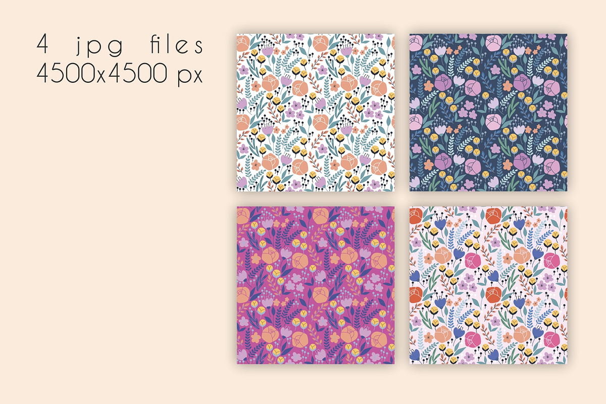 Spring Flowers Patterns, a Pattern Graphic by Anel_S (Photo 5 of 6)