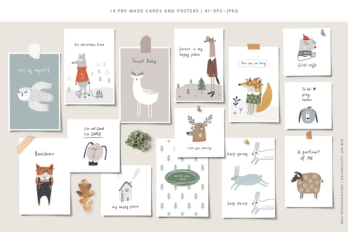Scandinavian Forest, an Animal Illustration by Oksana Stepova (Photo 4 of 14)