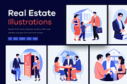 Real Estate Sale Illustration Set, a Finance Illustration by Brickclay (Thumbnail 1 of 9)