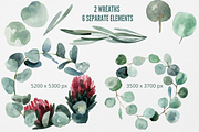 Eucalyptus watercolor clipart, an Illustration by Artcard Watercolor (Thumbnail 4 of 9)