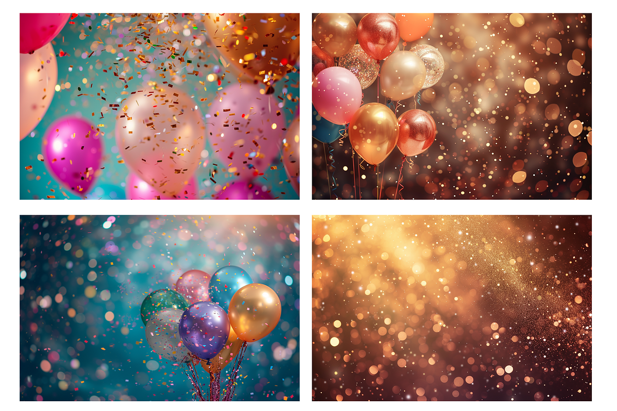 Blurred background, confetti, balls, a Holiday Photo by OlgaPilnik (Photo 4 of 6)