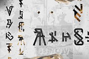 GRVTY | Futuristic font, a Blackletter Font by Davide Bassu (Thumbnail 3 of 17)