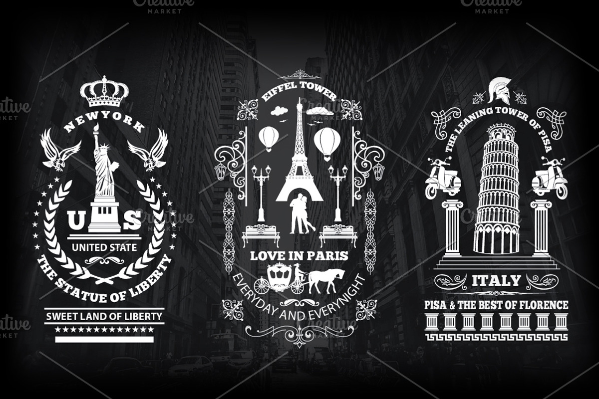 9 Vintage City Logo, a Branding & Logo Template by on3stepThemes (Photo 1 of 3)