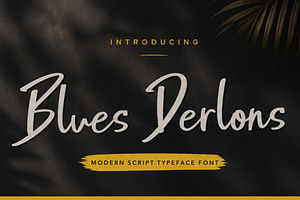 Blues Derlons a Modern Script font