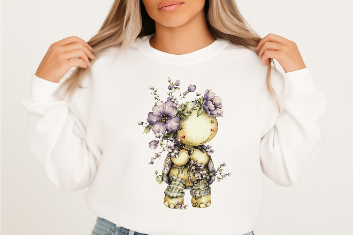 Spring Turtle with Flower Clipart B, an Illustration by SVGArt (Photo 3 of 9)