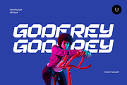 Godfrey Display Typeface, a Sans Serif Font by Foxtype (Thumbnail 1 of 6)