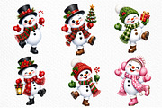 Whimsical Dancing Snowman PNG, a Seasonal Illustration by Craft Nest (Thumbnail 3 of 3)