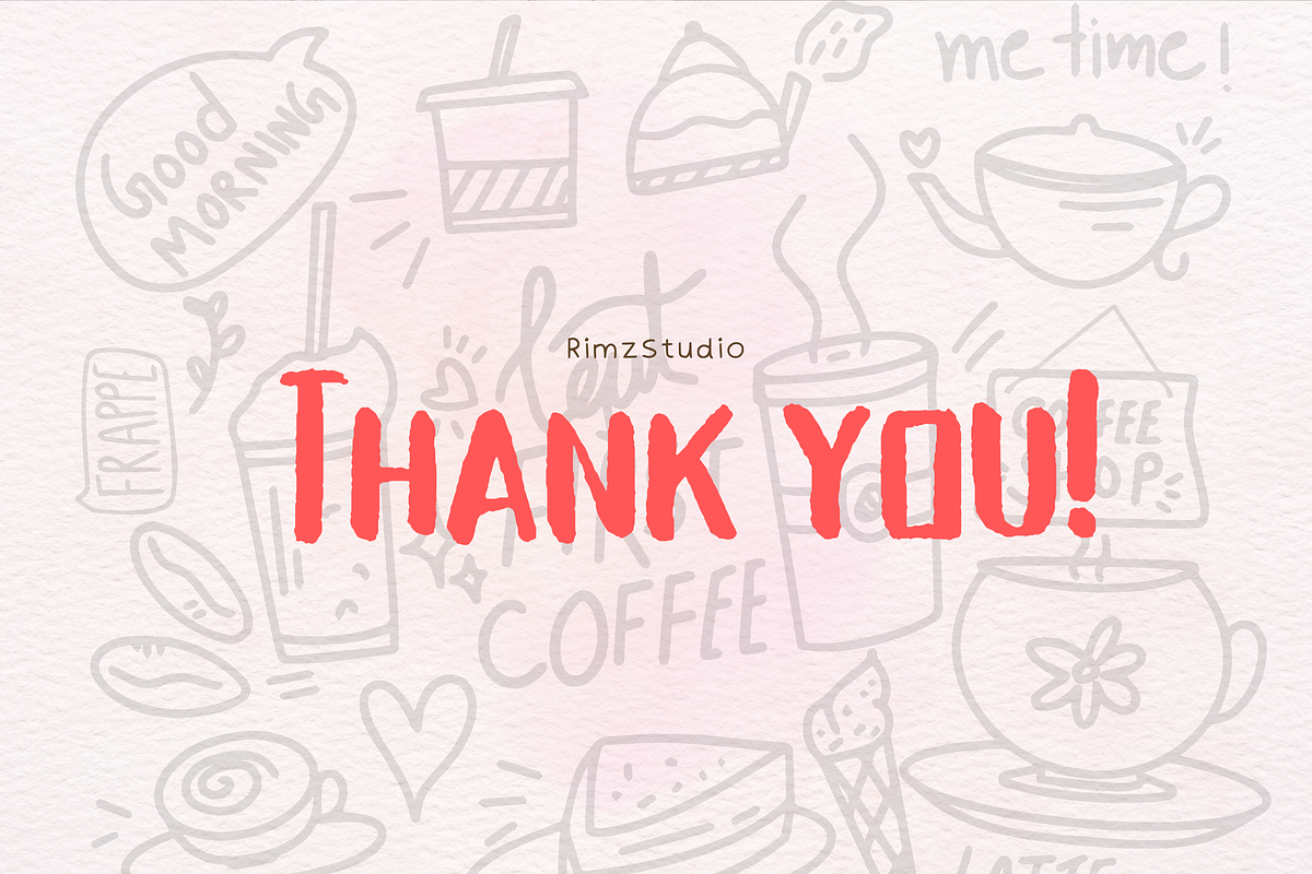 Coffee Doodle Hand Drawn Vector, an Illustration by RimzStudio (Photo 5 of 5)