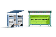Bus Stop Billboard Mockup Set, an Advertising Mockup by pixelmock (Thumbnail 8 of 11)