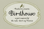 Birdhouse // Handwritten font, a Handwritten Font by PeachCreme (Thumbnail 1 of 9)