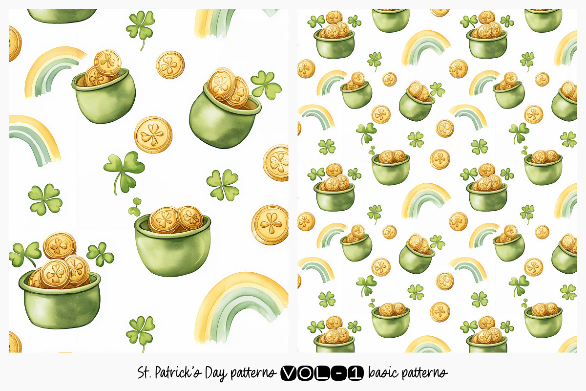St. Patrick’s Day Seamless Patterns, a Pattern Graphic by DesignRocket (Photo 6 of 13)