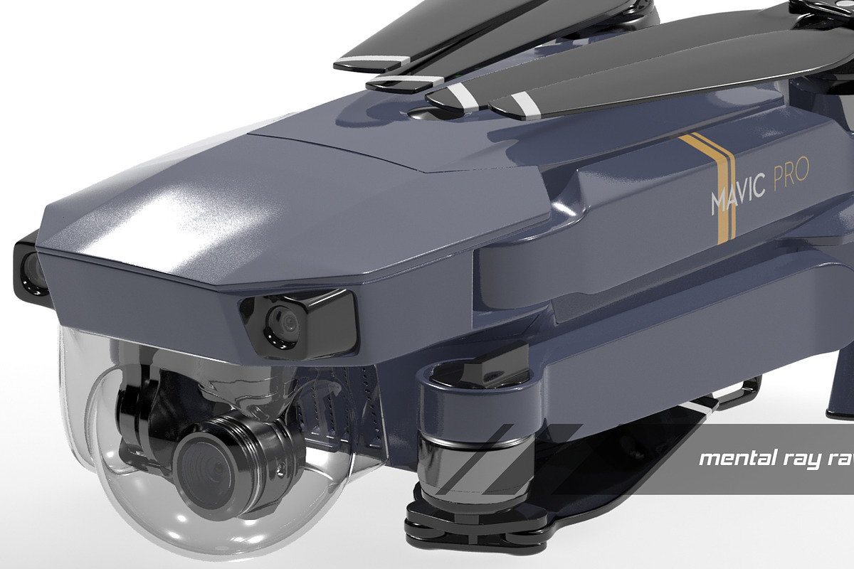 dji mavic pro quadcopter 3d model, a Cars & Vehicle 3D Model by arapps3d (Photo 7 of 12)