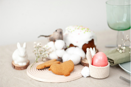 Beautiful Easter table setting