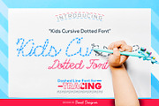 Kids Cursive Dotted, a Font by Beast Designer (Thumbnail 1 of 2)