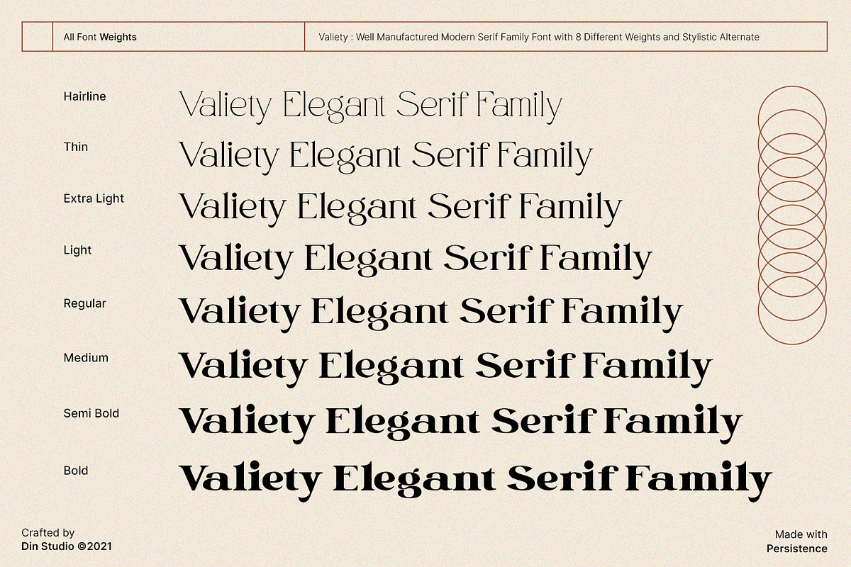 Valiety, a Serif Font by din-studio.com (Photo 9 of 10)