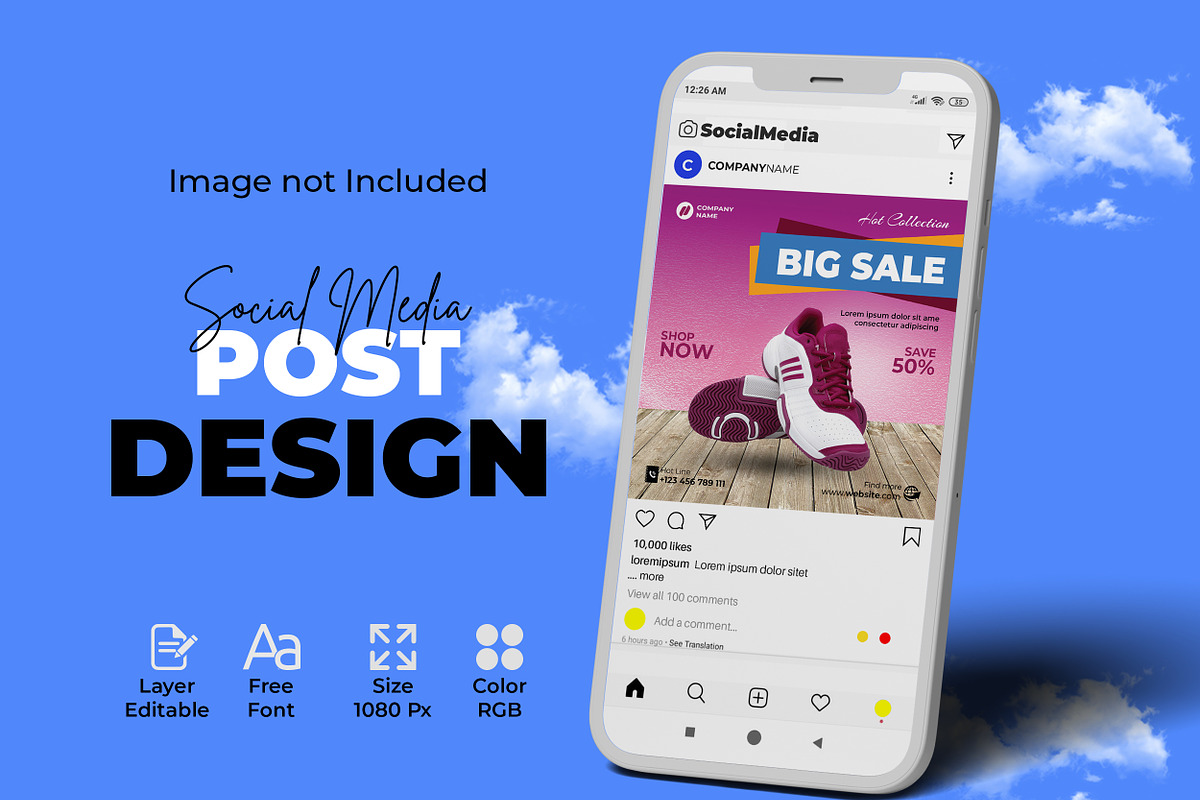 Product Sale Social Media Post, a Social Media Template by designSultan (Photo 2 of 4)