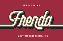 Frenda Monoline Layered Font