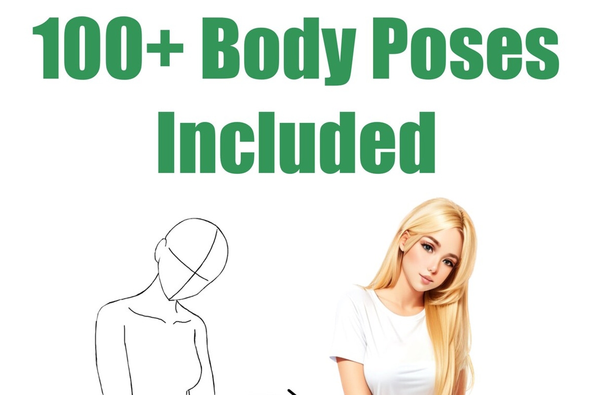Procreate Body Poses Stamps, a Brush Add-On by OneBerryCreations (Photo 2 of 3)