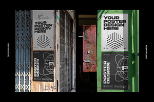 Urban Poster Wall Mockups 2