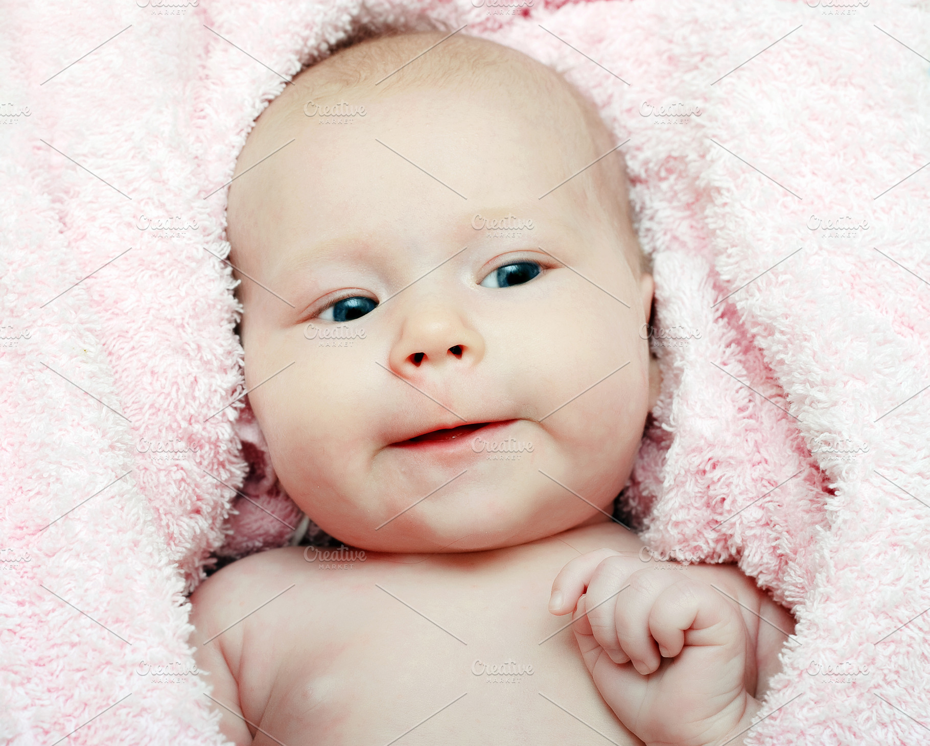 One month old baby, a Photo by saiko3p