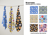 12 seamless floral patterns psd, a Pattern Graphic by ARTMIRU (Thumbnail 3 of 24)