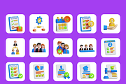 3D Animated Business Model Icon Set, a Characters & Person 3D Model by Flat Icons (Thumbnail 4 of 5)