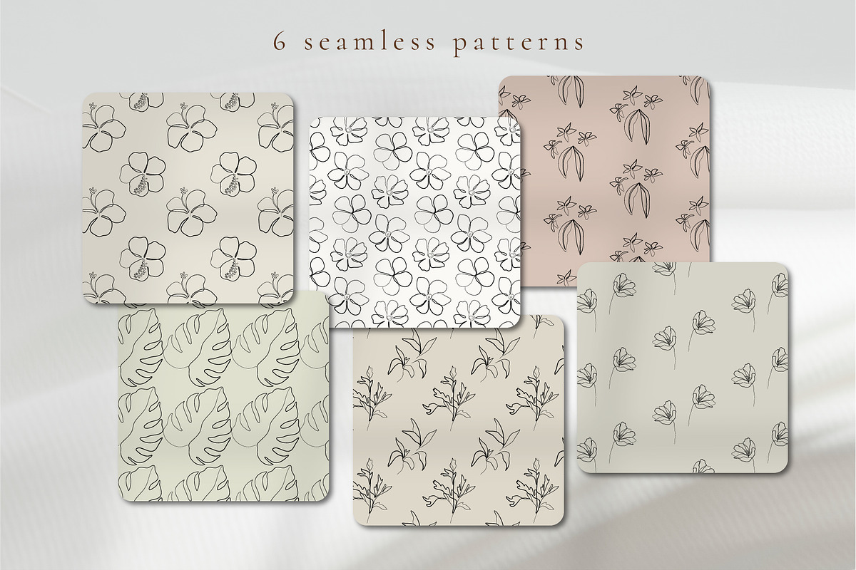 Abstract Minimalist Line Art Flowers, a Decorative Illustration by La Petite Line Art (Photo 5 of 11)