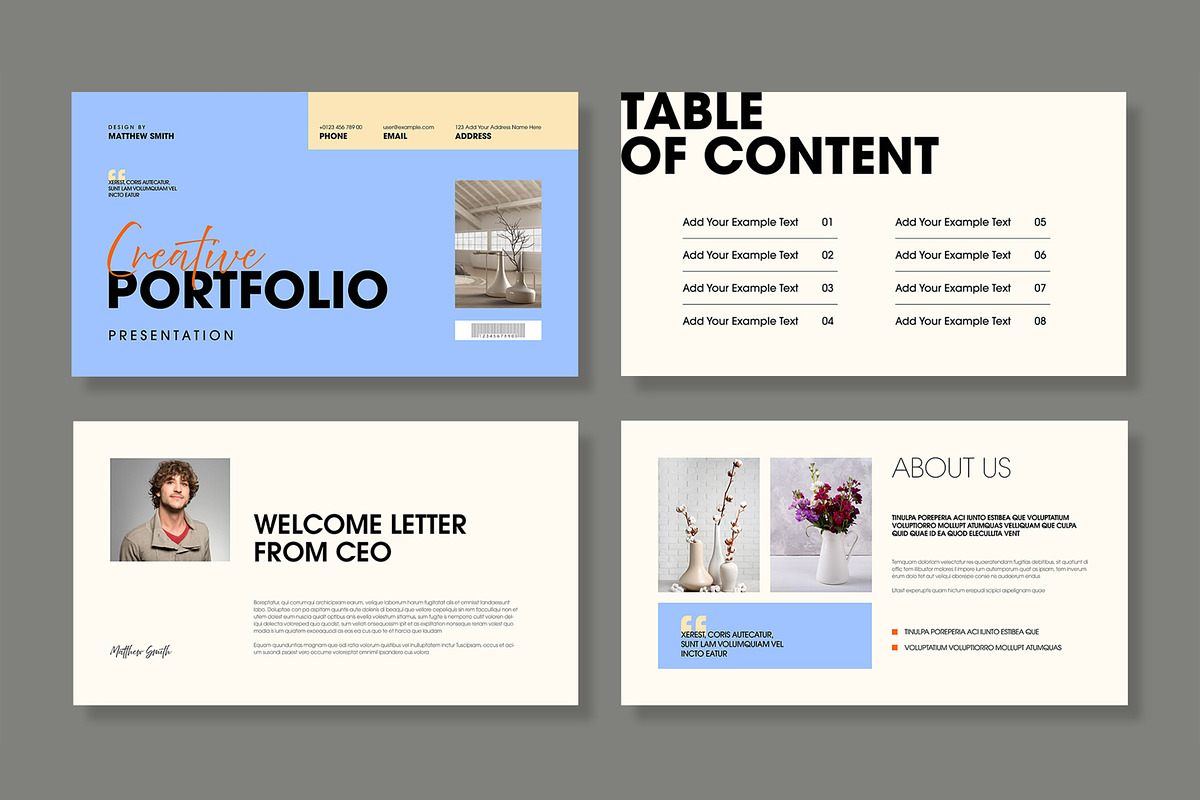 Creative Portfolio Presentation, a Presentation Template by MightyDesign (Photo 2 of 7)