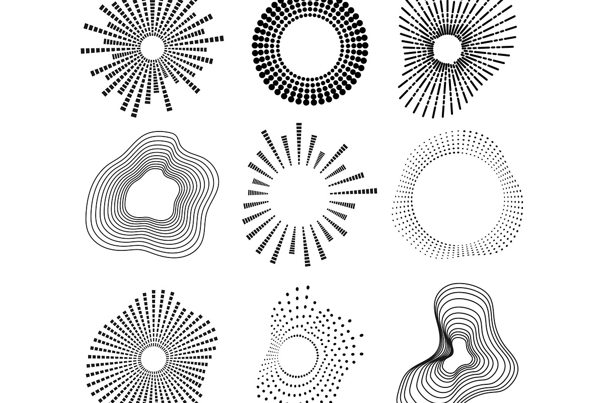 Abstract radial equalizer elements, an Object Graphic by pikepicture (Photo 2 of 3)