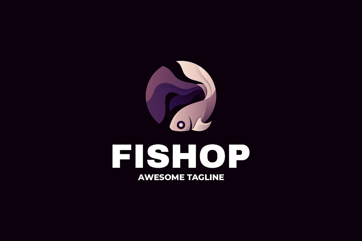 Fishop Gradient Colorful Logo, a Branding & Logo Template by Artnivora.Std