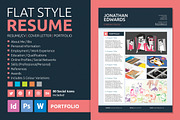Flat Style Resume, a Resume Template by bilmaw creative (Thumbnail 3 of 5)