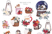 Christmas Creator. Watercolor season, a Decorative Illustration by ma_i_vi (Thumbnail 17 of 21)
