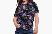Purple Roses - Seamless Patterns, a Pattern Graphic by texvogue (Thumbnail 6 of 15)