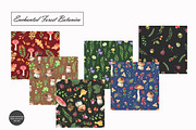 Watercolor Forest Seamless Patterns, a Decorative Illustration by OlDm_Shop (Thumbnail 2 of 10)