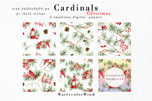 Christmas Cardinal Clipart