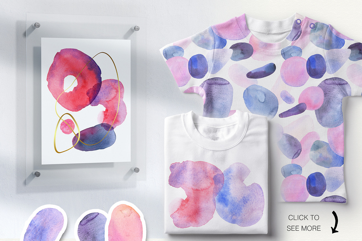Watercolor Abstract Collection, a Decorative Illustration by Olga Alexeenko (Photo 8 of 8)